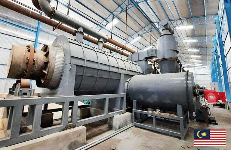 Машина для производства древесного угля SL-JH-1218 успешно установлена в Малайзии
