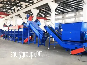 Usine de lavage de bouteilles en PET