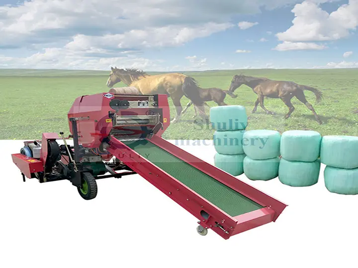 Enrouleur de balles de ensilage rondes TZ-55-52 de petite taille