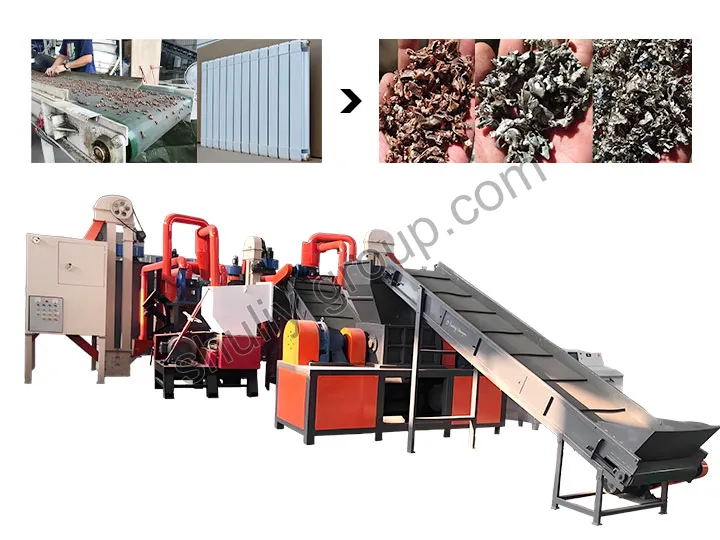 Copper Aluminum Radiator Recycling Line