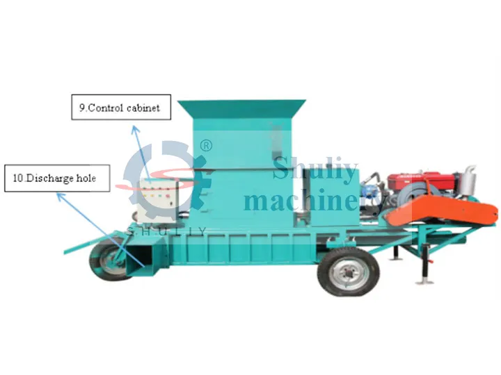 Structure de la presse à ensiler hydraulique