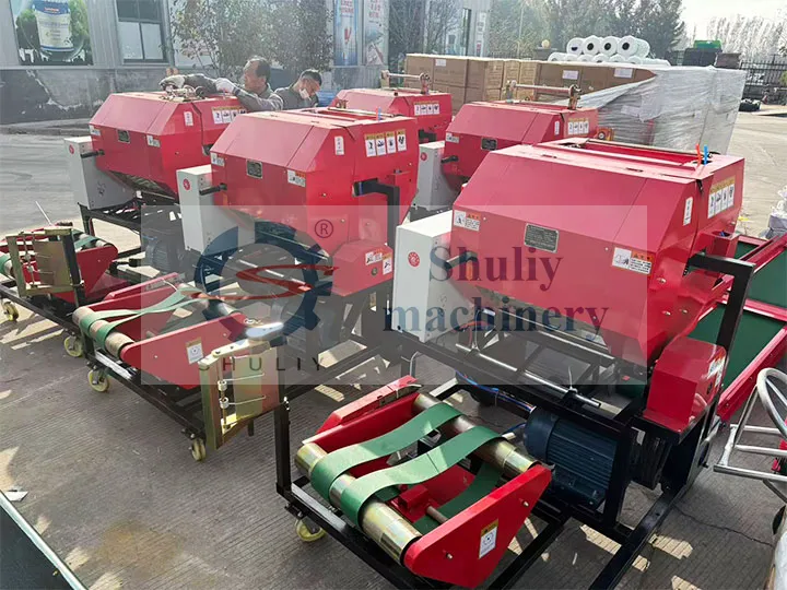 máquina de empacadora y envolvedora de silo
