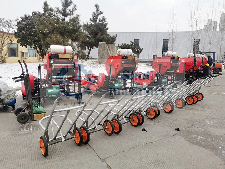 Máquina de empacado de ensilaje